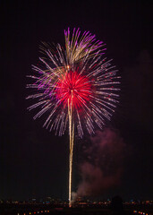 fireworks over the river