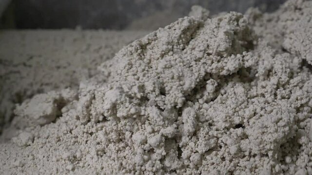 Different stages of manufacturing an industrial catalyst