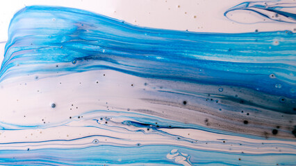 The colors of the aqueous ink are translucent. Abstract multicolored marble texture background