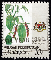 Postage stamp Malaysia 1986 black pepper