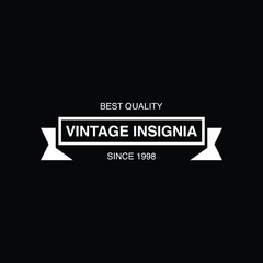 Retro Vintage Insignia  Logotype  Label or Badge Vector design element  business sign template