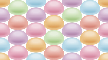 マシュマロの3Dイラストの壁紙。シームレス。