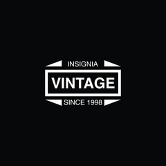 Retro Vintage Insignia  Logotype  Label or Badge Vector design element  business sign template