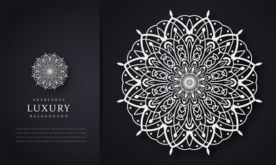 Luxury mandala background with golden arabesque pattern arabic islamic east style,Circle pattern petal flower of mandala with multi color,Vector floral mandala relaxation patterns