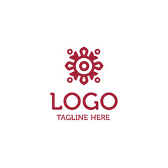 Oriental, arabic, tile logo sign