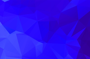 Fototapeta premium Blue vivid polygonal mosaic background, creative design templates Illustration