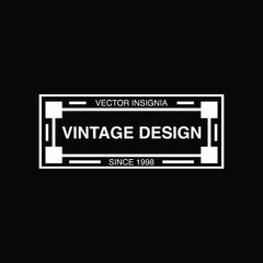 Retro Vintage Insignia  Logotype  Label or Badge Vector design element  business sign template