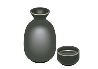 日本酒のイラスト