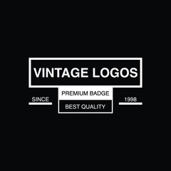 Retro Vintage Insignia  Logotype  Label or Badge Vector design element  business sign template