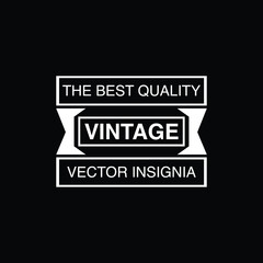 Retro Vintage Insignia  Logotype  Label or Badge Vector design element  business sign template