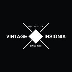 Retro Vintage Insignia  Logotype  Label or Badge Vector design element  business sign template