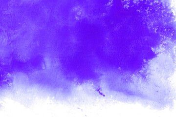 水彩テクスチャ背景(紫色) 掠れるように滲む紫の水彩絵具