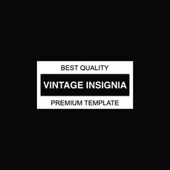 Retro Vintage Insignia  Logotype  Label or Badge Vector design element  business sign template