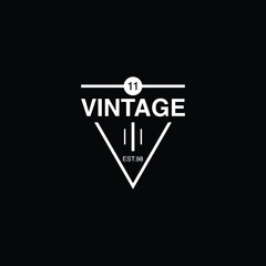 Retro Vintage Insignia  Logotype  Label or Badge Vector design element  business sign template