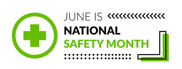 National Safety Month. Vector illustration