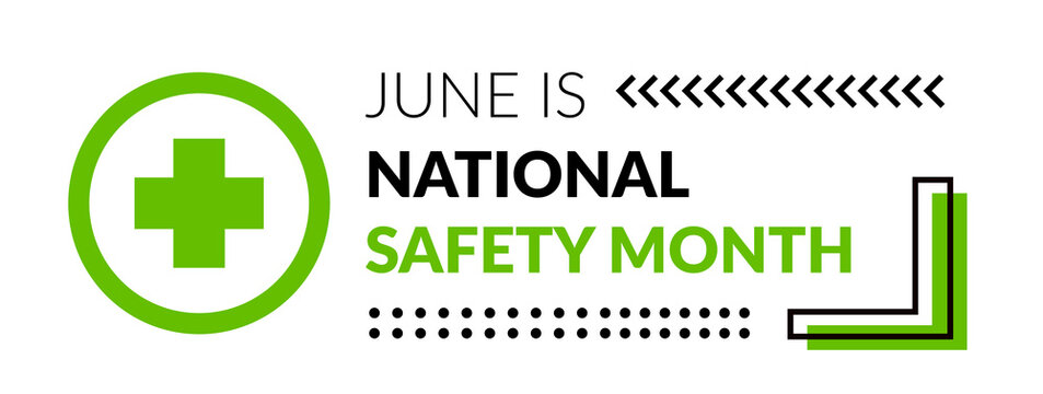National Safety Month. Vector Illustration