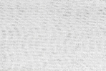 Naklejka na ściany i meble Background Texture of white medical bandage. cheesecloth texture