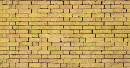 wide 4K yellow brick texture background