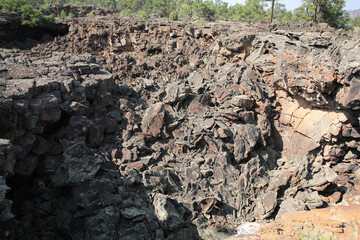Lava field in El Malpais National Monument, New Mexico, USA