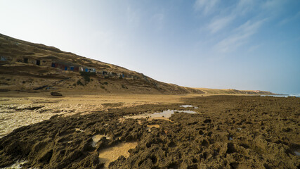Panoramic view of beach , Aglou Tiznit 
