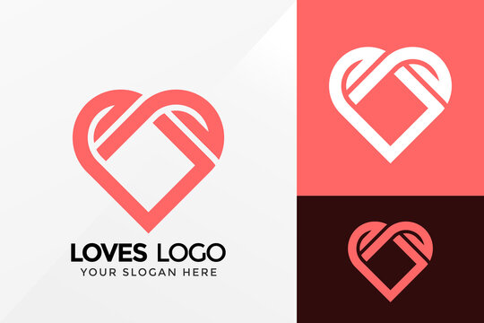 Premium Vector  Love heart logo and symbol vector