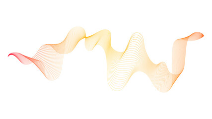 Abstract backdrop with wave gradient lines