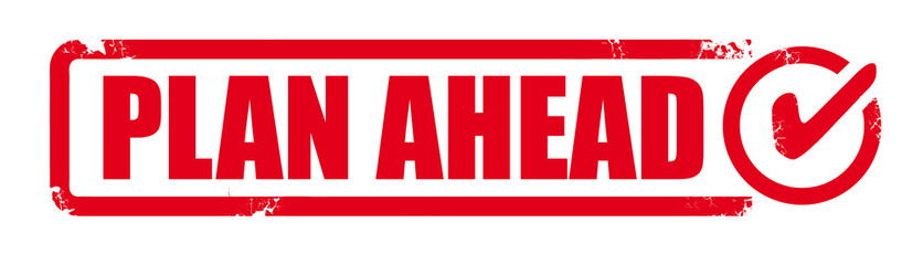 plan ahead - Vector Illustration Stamp © Trueffelpix