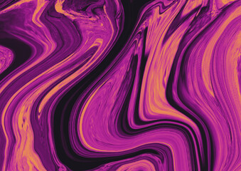 Abstract Acrylic Pour Purple Marble Liquid Background.