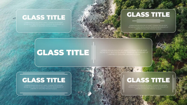 Modern Blurred Glass Titles