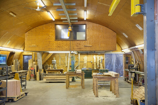 Interior Of Carpentry Workshop