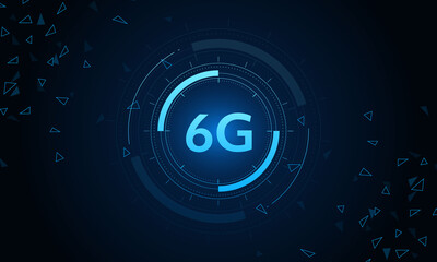 concept of technology 6G mobile network , New generation telecommunication , high-speed mobile Internet,	
