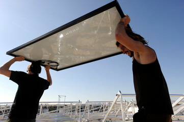 techniciens du solaire