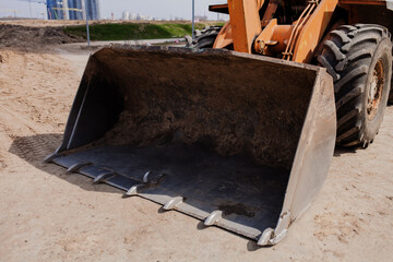 bulldozer on a construction site