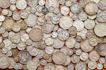 Silver Coins - 434378286
