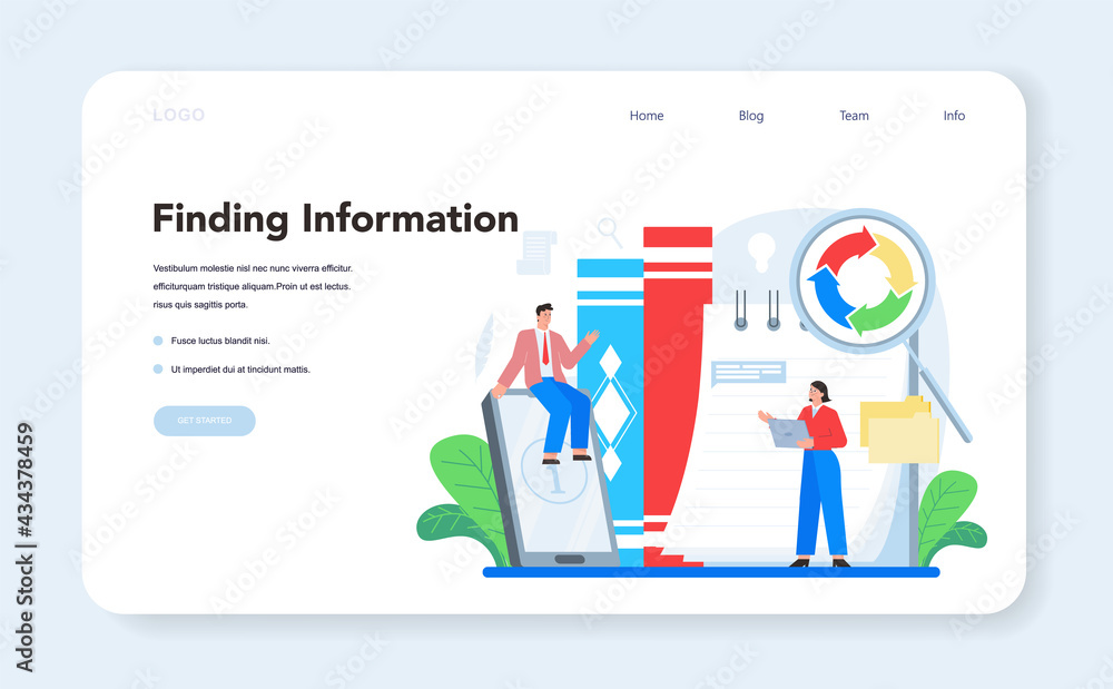 Poster copywriter web banner or landing page. writing and designing texts