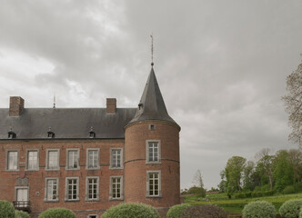 Hoeselt, Limburg - Belgium - 13.05.2021. Old castle Alden Biesen