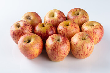 Apple fruit on white background