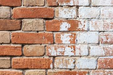 old brickwork close up. Use as texture