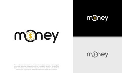 Money logo design. Initial Letter Logo. 