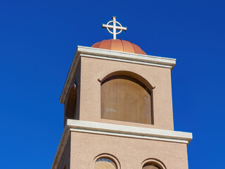 Sunny exterior view of the St Peter the Apostle