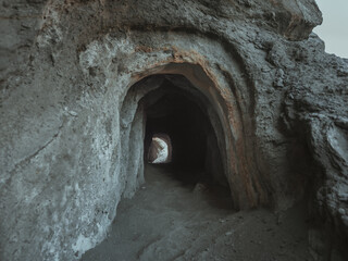 Obraz premium Increíbles fotografías del Desierto de Tabernas (Almería) al atardecer. Numerosas localizaciones usadas en grabaciones de películas western.