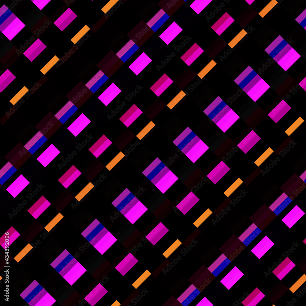 Poster bright seamless abstract pattern in retro style.