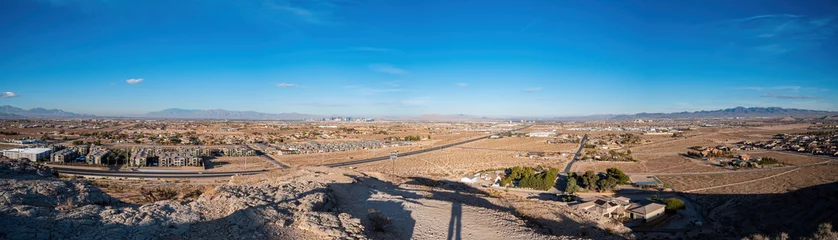Photo sur Aluminium Las Vegas High angle view of the Enterprise cityscape