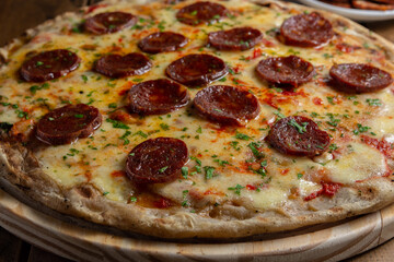 pizza de salame