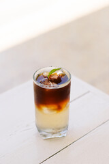 Ice Americano Black Coffee Nutrual lighting