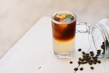 Ice Americano Black Coffee Nutrual lighting