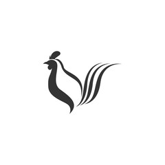 Rooster Logo Icon Design Template vector
