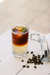 Ice Americano Black Coffee Nutrual lighting