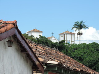 Fototapeta na wymiar roofs of the old town