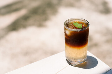 Ice Americano Black Coffee Nutrual lighting